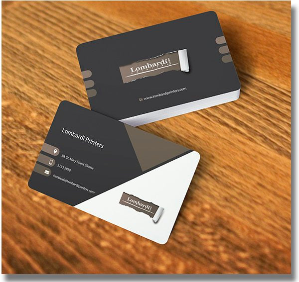 Personalized Business Cards, Custom Printed with Your Business Information, Premade Templates, Matt or Glossy