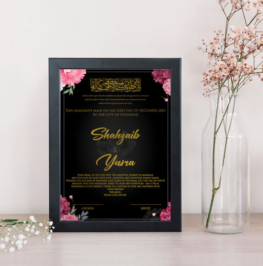 Our Nikkah Certificate | Nikkah certificate: A Memory Frame for Your Nikah + Digital Nikah Certificate | An Islamic Wedding) 103