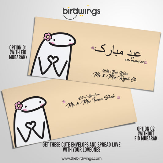 Cute Name Printed Eidi Envelopes – Premium Money Envelopes Pakistan