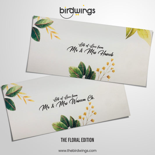 Floral Collection Name Printed Eidi Envelopes – Premium Money Envelopes Pakistan