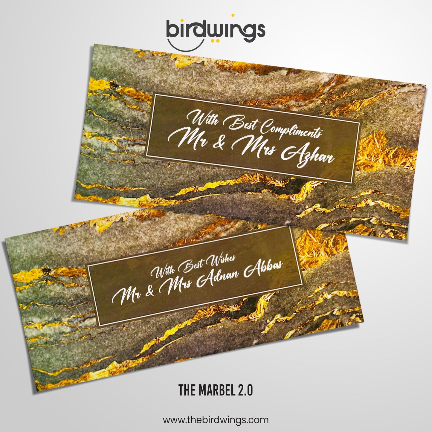 Marbel Collection Name Printed Eidi Envelopes – Premium Money Envelopes Pakistan