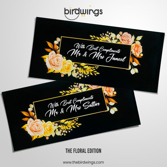 Floral Collection Name Printed Eidi Envelopes – Premium Money Envelopes Pakistan