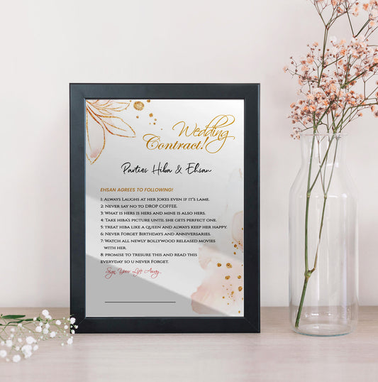 WEDDING CONTRACT